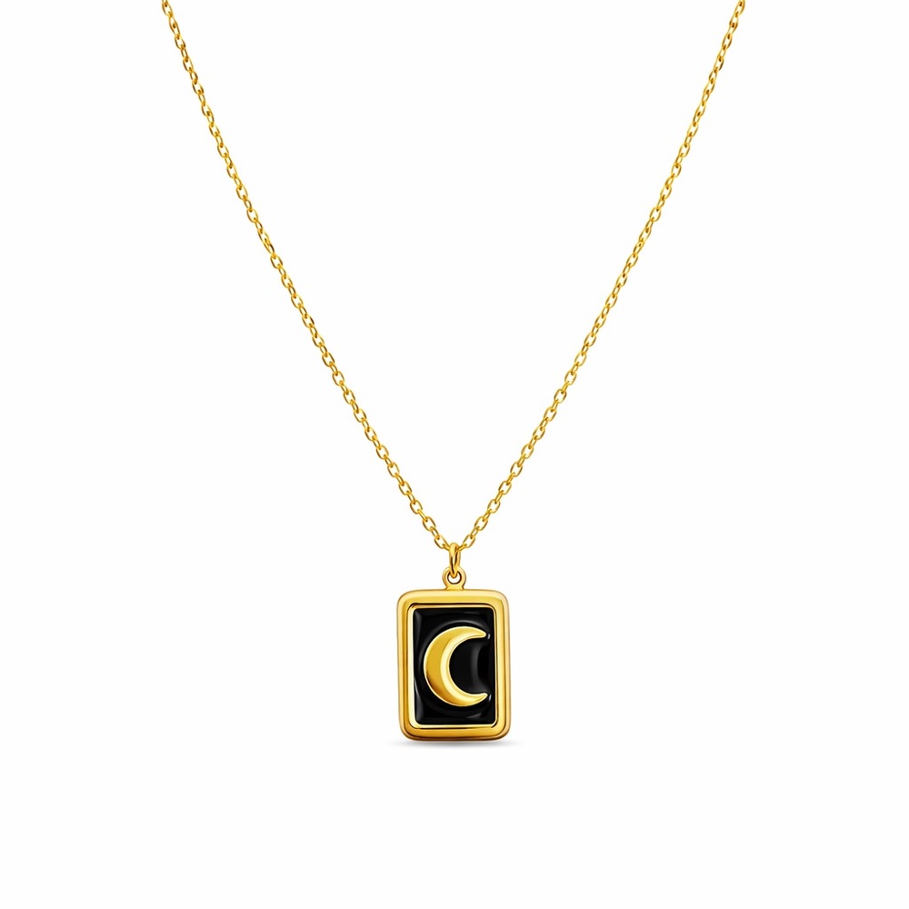 Noir Luna Charm Necklace